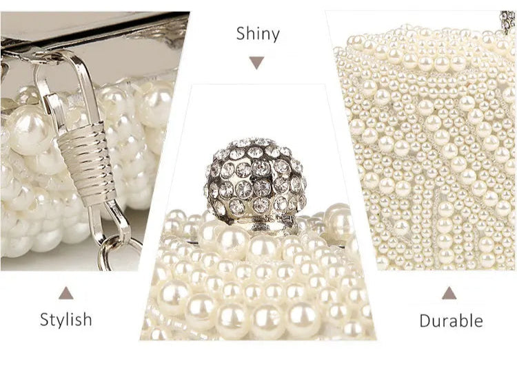 Pearl Clutch Bags for Women – Elegant Evening Bags for Parties & Weddings!