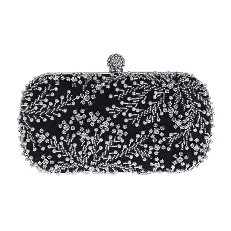 Crystal Pearl Clutch – Luxury Embroidery Evening Bag!