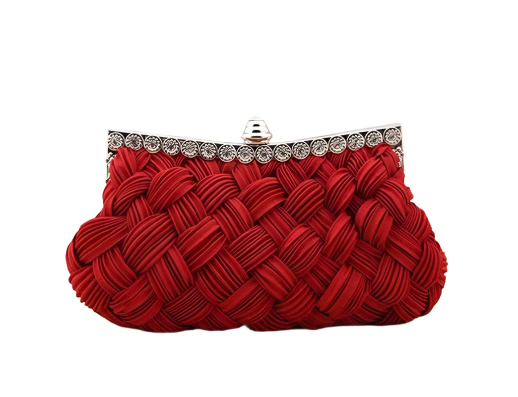 Hot Spring Evening Bag – Elegant Weave Clutch for Women!