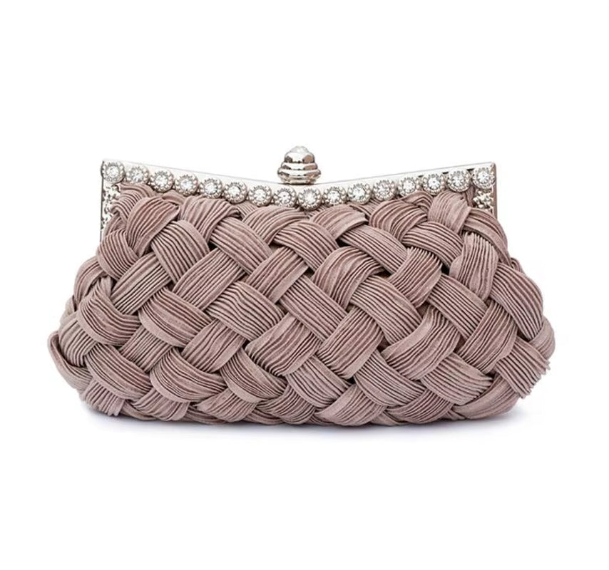 Hot Spring Evening Bag – Elegant Weave Clutch for Women!