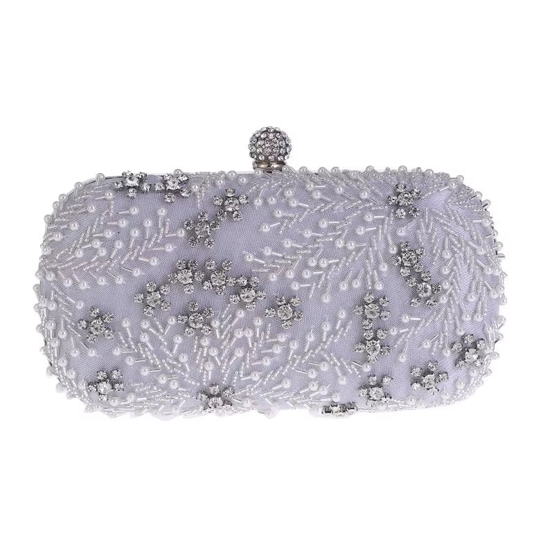 Crystal Pearl Clutch – Luxury Embroidery Evening Bag!