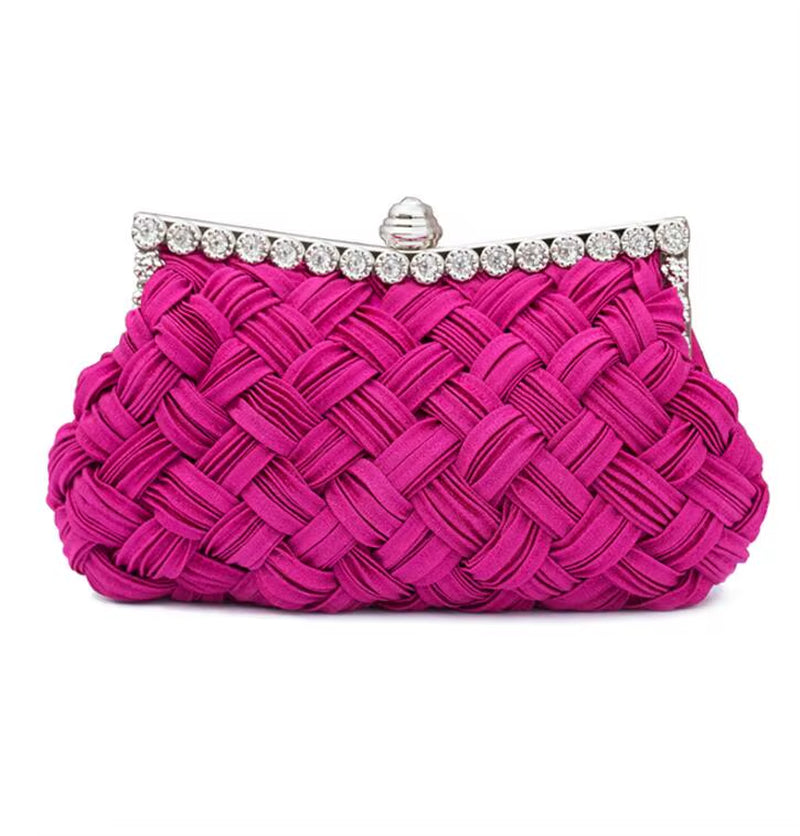 Hot Spring Evening Bag – Elegant Weave Clutch for Women!