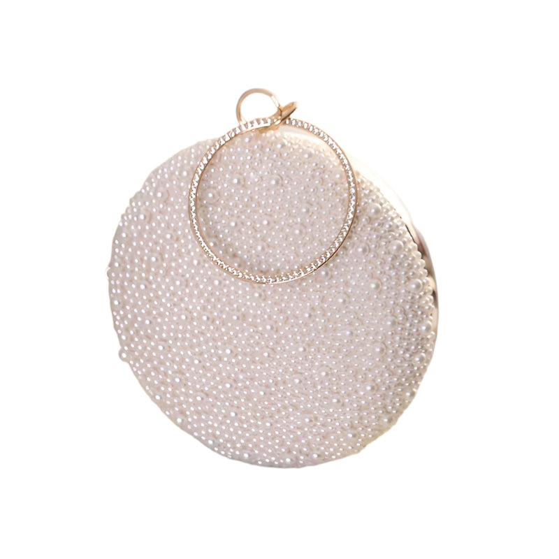 Bling Pearl Bags for Women – Luxurious Round Clutch Bag!