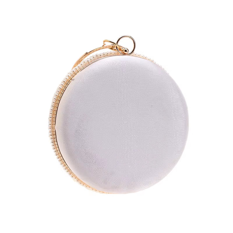 Bling Pearl Bags for Women – Luxurious Round Clutch Bag!