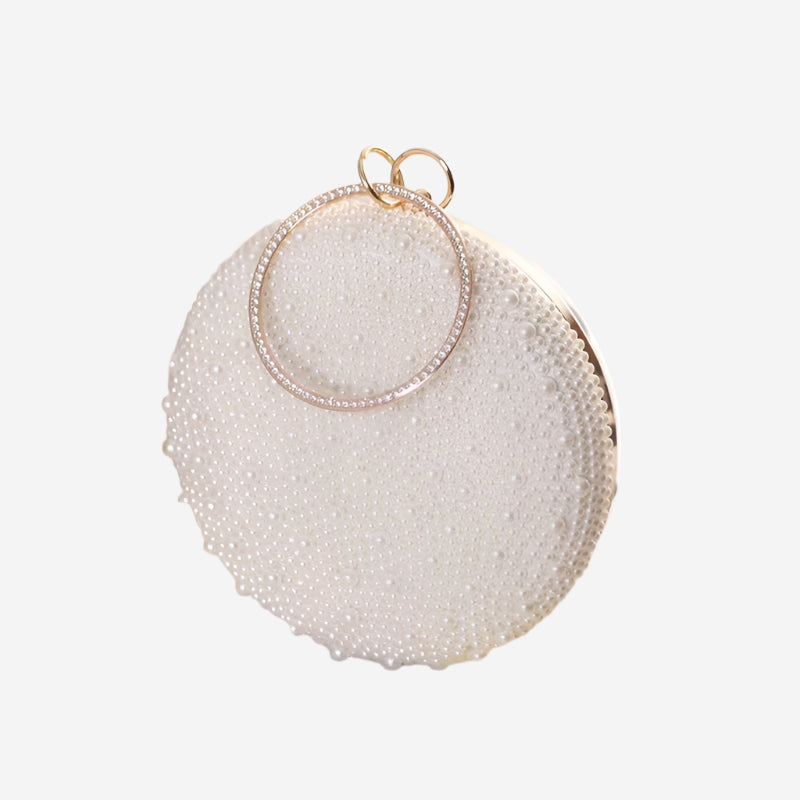 Bling Pearl Bags for Women – Luxurious Round Clutch Bag!